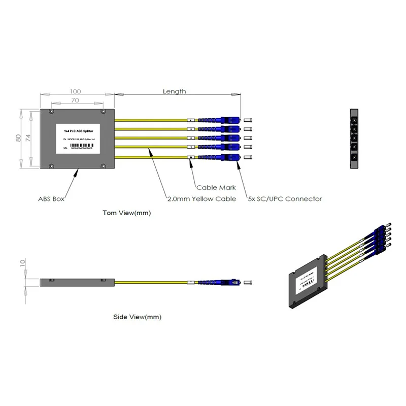 1*4 PLC kassette splitter
