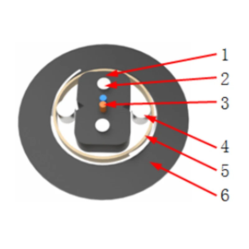 Pansret kanal bow-type fiberoptisk drop-kabel