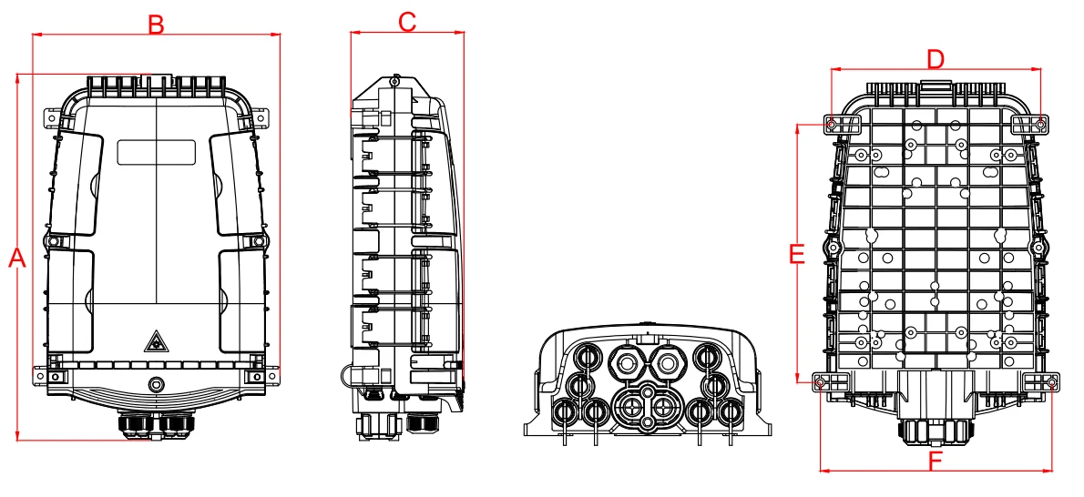 Waterproof Pre-connectorized Fiber Optic Cable Distribution Box