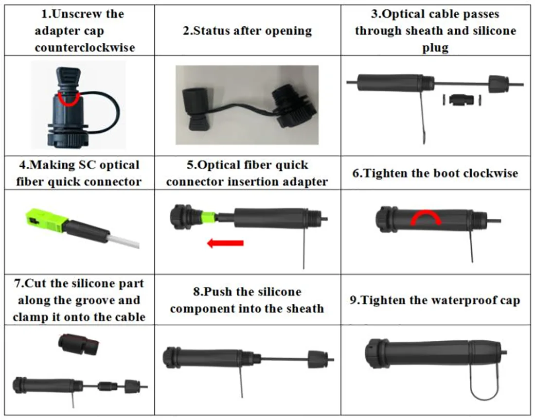 Pre-connectorized Fiber Optic Cable Distribution Box GFS-004-008C