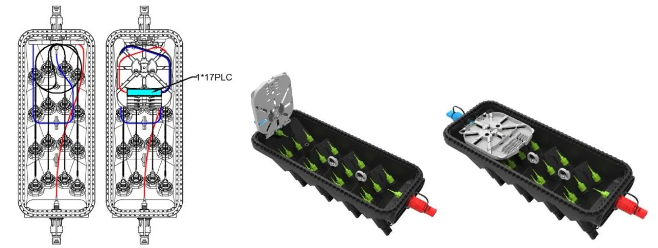 Pre-connectorized Fiber Optic Cable Distribution Box GFS-016-025C